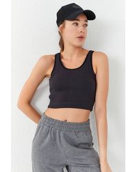 TOMMY LIFE - Ribbed Sleeveless Crop Top - Lyst