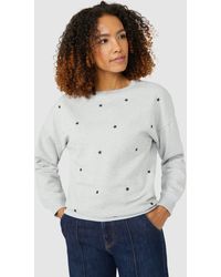 MAINE - All Over Embroided Star Sweat - Lyst