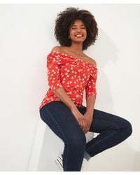 Joe Browns - Ditsy Bardot Jersey Top - Lyst