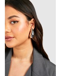 Boohoo - Oversized Teardrop Earrings - Lyst