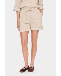 Saint Tropez - Zalindasz High Waisted Drawstring Shorts - Lyst