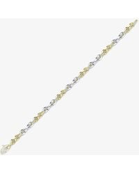 T.H.Baker - 9Ct Two Fancy Infinity Bracelet Br503-07 - Lyst
