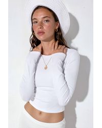 Busem - Long Sleeve Crew Neck Blouse - Lyst