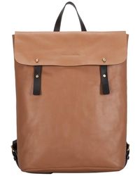 Smith & Canova - Smooth Leather Flapover Backpack - Lyst