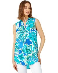 Roman - Sleeveless Tropical Print Overshirt - Lyst