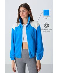 TOMMY LIFE - Color Block Oversized Zip-Collar Sweatshirt - Lyst