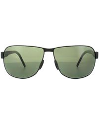 Porsche Design - Aviator Black Grey Green Polarized P8633 Sunglasses - Lyst