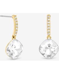Jon Richard - Plated Pave & Crystal Drop Earrings - Lyst