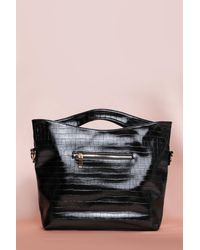 MissPap - Leather Look Grab Top Day Bag - Lyst