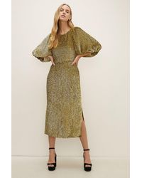 Oasis - Rachel Stevens Premium Sequin Dress - Lyst