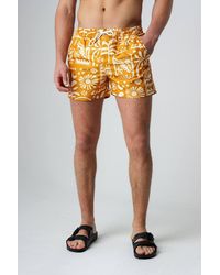 Influence - Elasticated Tropical Print Swim Shorts - Lyst