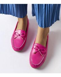 Love Lace - Moccasin Slip On Shoes Pointed Toe With Bow Summer - Lyst
