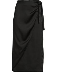 Lands' End - Satin Wrap Midi Skirt - Lyst