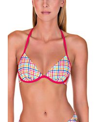 Lisca - Check 'retro' Underwired Bikini Top - Lyst