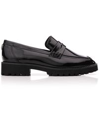 Moda In Pelle - 'calfie' Patent Leather Loafers - Lyst