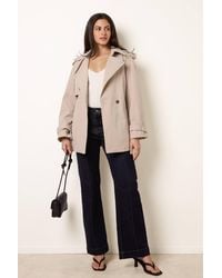 Blue Vanilla - Short Trench Coat - Lyst
