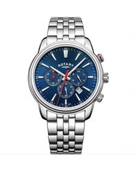 Rotary - Oxford Stainless Steel Classic Analogue Quartz Watch - Gb05083/05 - Lyst