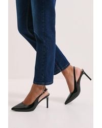 Dorothy Perkins - Wide Fit Dasha Sling Back High Stiletto Court Shoes - Lyst