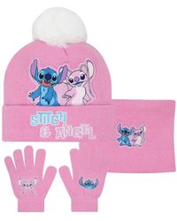 Disney - Lilo & Stitch Hat, Gloves & Snood - Lyst