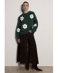 Apricot - Chunky Knit Flower Applique Jumper - Lyst