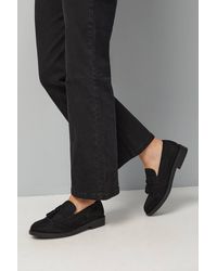Good for the Sole - Wide Fit Paula Faux Suede Tassel Loafers - Lyst