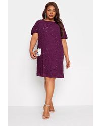 Yours - Embellished Shift Dress - Lyst