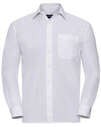 Russell Collection - Poplin Easy-Care Long-Sleeved Formal Shirt - Lyst