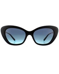 Tiffany & Co. - Cat Eye Black Azure Blue Gradient Sunglasses - Lyst