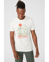 Mantaray - Discover The Drive Printed Tee - Lyst