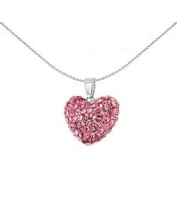 Jewelco London - Baby Crystal Pillow Puff Love Heart Charm Pendant - Lyst