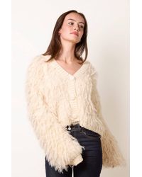 Blue Vanilla - Off Long Sleeve V-Neck Cardigan - Lyst