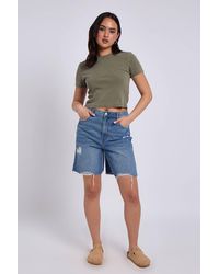 Urban Bliss - Distressed Bermuda Short - Lyst