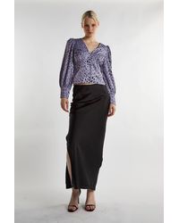Shnoo - Button-Down V Neck Blouse - Lyst