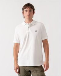 Parajumpers - Short Sleeve Collared Logo Detail Polo Shirt - Lyst