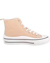 Absolute Footwear - High Top Canvas Lace Up Trainers Sneakers With Platform Sole - Lyst