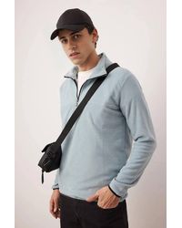 WOVCOR - Half Zip Fleece Sweatshirt - Lyst