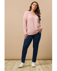Evans - High Waisted Skinny Jeans - Lyst