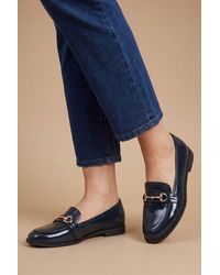 Dorothy Perkins - Wide Fit Lora Snaffle Loafers - Lyst