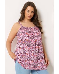 Yours - Floral Print Cami Vest Top - Lyst