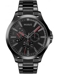 HUGO - Leap Plated Stainless Steel Fashion Analogue Quartz Watch - 1530175 - Lyst