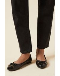 Dorothy Perkins - Wide Fit Peaches Bow Detail Ballet Pumps - Lyst