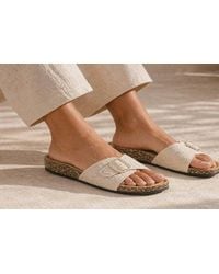 LARANGE - Buckle Sliders Slip-On Slides - Lyst