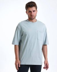 Alse Studio - Cotton Premium Quality Oversized T-Shirt With Chest Pocket - Lyst