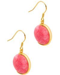 Pure Luxuries - Gift Packaged 'mattea' 18ct Gold Plated 925 Silver & Gemstone Earrings - Lyst