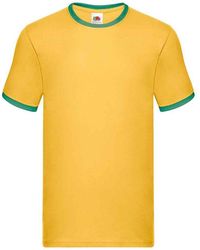 Fruit Of The Loom - Ringer Contrast T-Shirt - Lyst