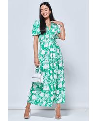 Jolie Moi - Twist Front Jersey Maxi Dress - Lyst