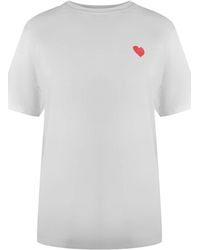 Love Moschino - Short Sleeve Round T-Shirt - Lyst