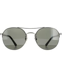 Police - Aviator Shiny Full Palladium Smoke Spla24 Lewis 03 - Lyst