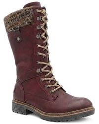 Pavers - Lace-Up Calf Boots - Lyst