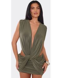 EGO - Sleeveless Cut Out Mini Dress - Lyst